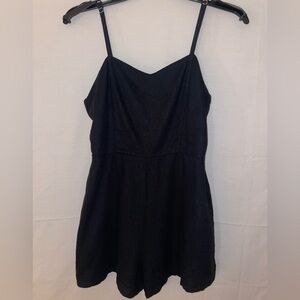 Forever 21 Black Spaghetti Strap Romper